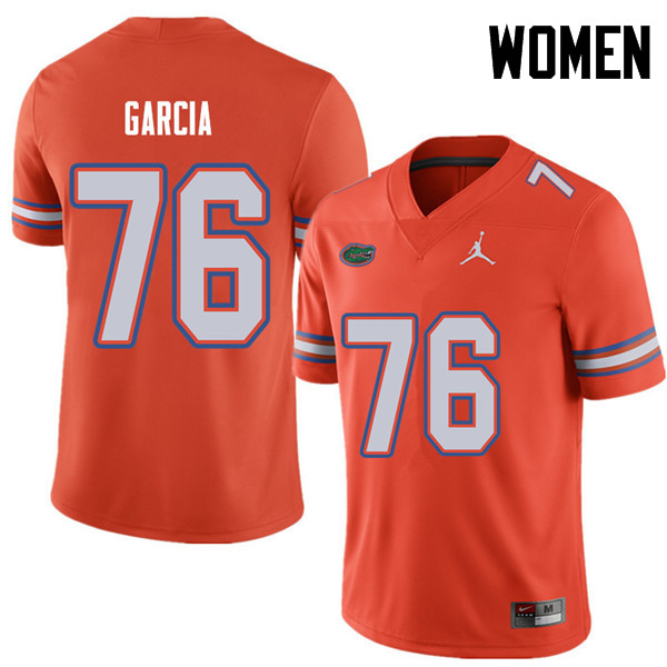 Jordan Brand Women #76 Max Garcia Florida Gators College Football Jerseys Sale-Orange - Click Image to Close